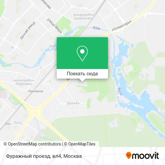 Карта Фуражный проезд, вл4