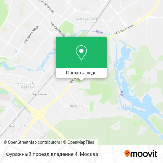 Карта Фуражный проезд владение 4