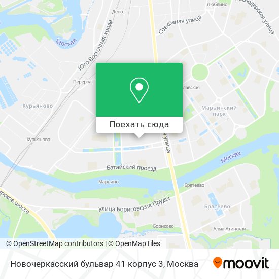 Карта Новочеркасский бульвар 41 корпус 3