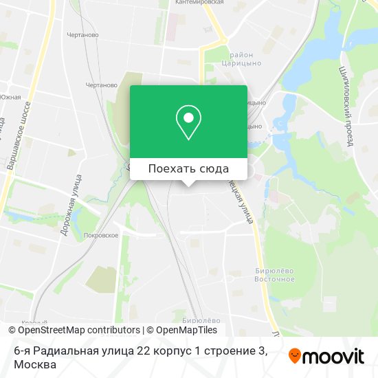 Карта 6-я Радиальная улица 22 корпус 1 строение 3