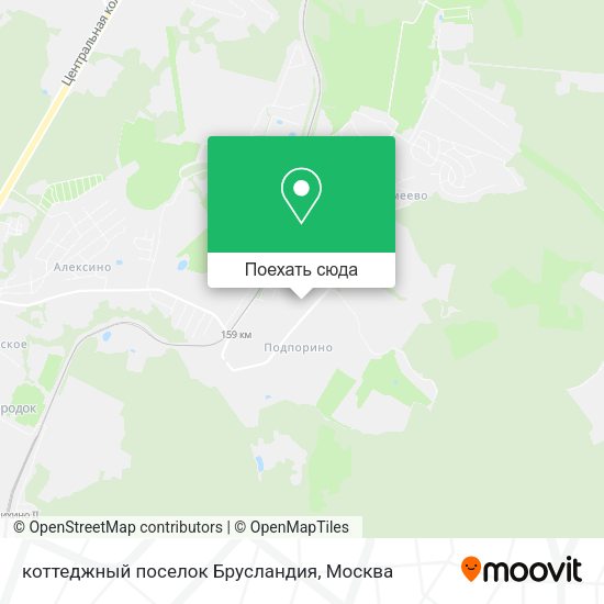 Карта коттеджный поселок Брусландия