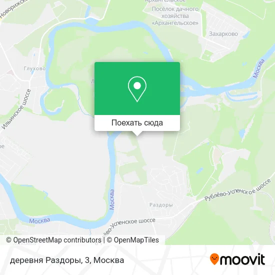 Карта деревня Раздоры, 3