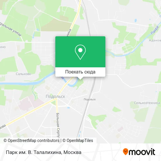 Карта Парк им. В. Талалихина