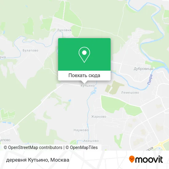 Карта деревня Кутьино