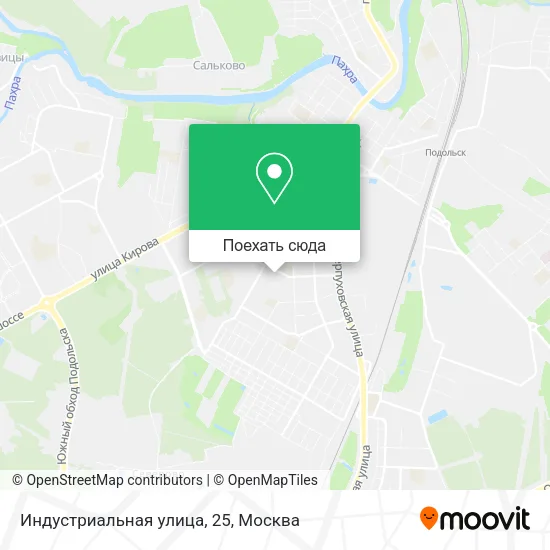 Карта Индустриальная улица, 25