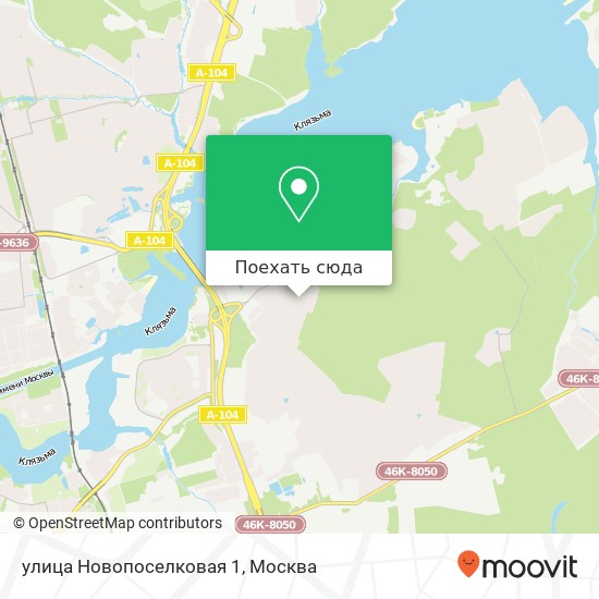 Карта улица Новопоселковая 1