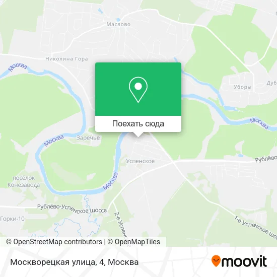 Карта Москворецкая улица, 4