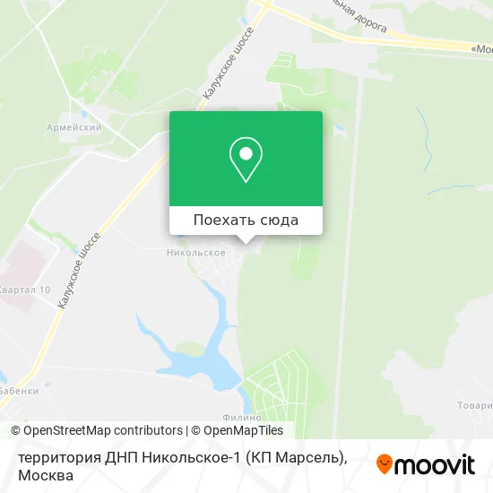 Карта территория ДНП Никольское-1 (КП Марсель)