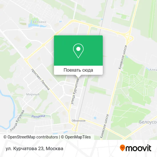 Карта ул. Курчатова 23