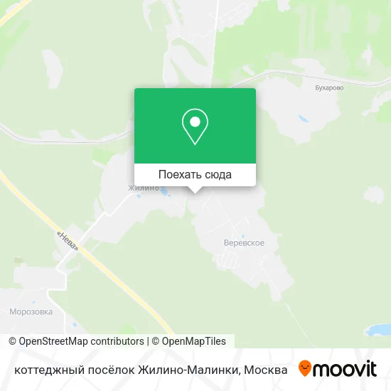 Карта коттеджный посёлок Жилино-Малинки