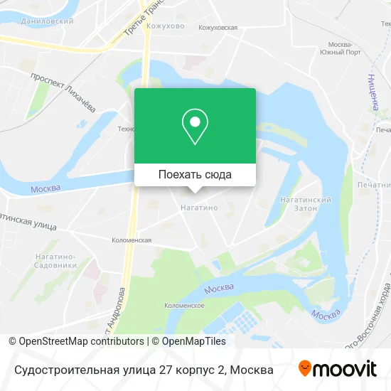 Карта Судостроительная улица 27 корпус 2