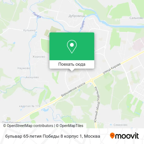 Карта бульвар 65-летия Победы 8 корпус 1