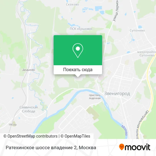 Карта Ратехинское шоссе владение 2
