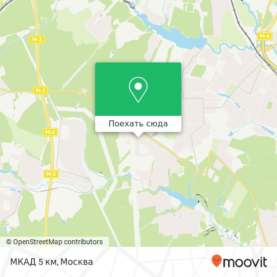 Карта МКАД 5 км