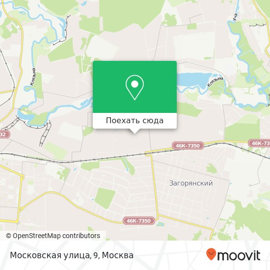 Карта Московская улица, 9