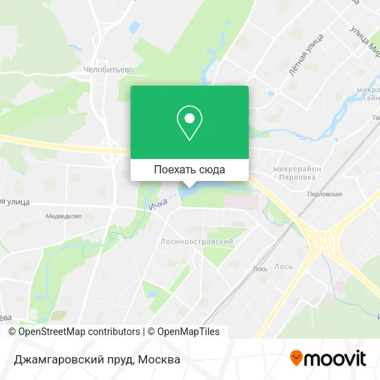 Карта Джамгаровский пруд