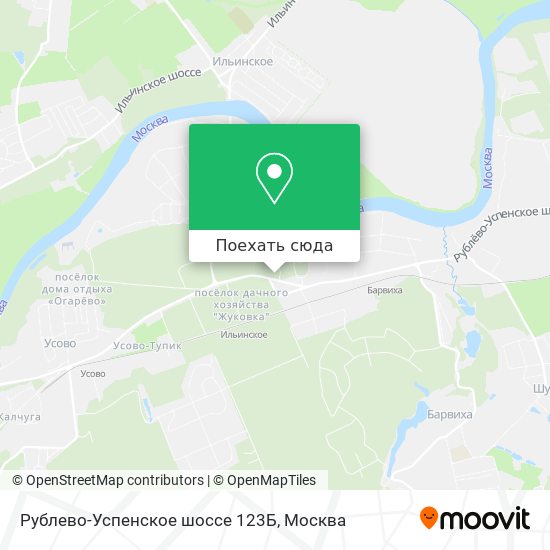 Карта Рублево-Успенское шоссе 123Б