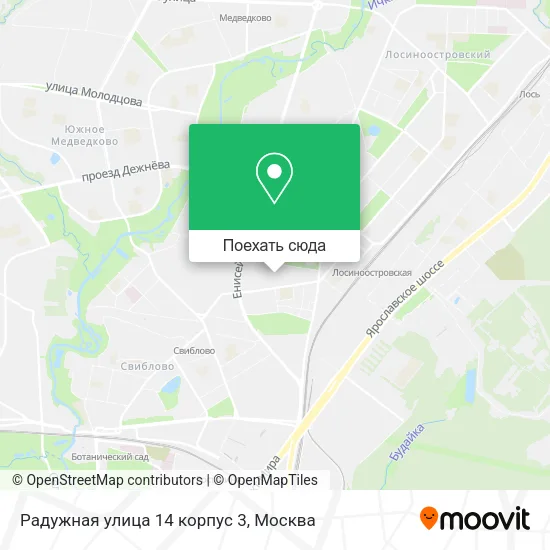 Карта Радужная улица 14 корпус 3