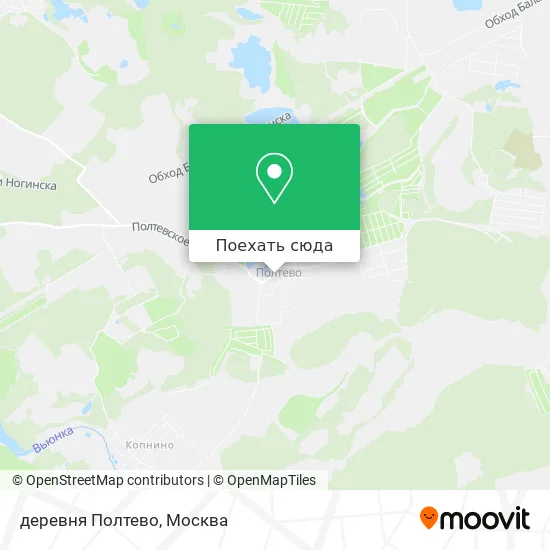 Карта деревня Полтево