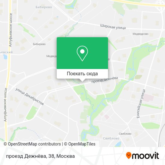 Карта проезд Дежнёва, 38