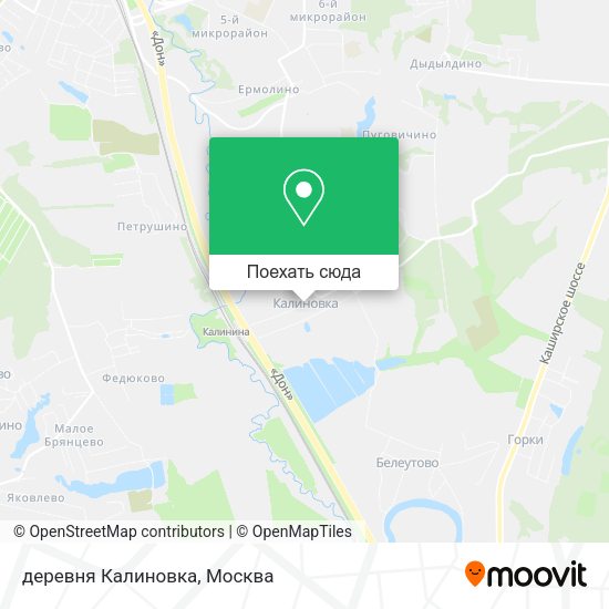 Карта деревня Калиновка