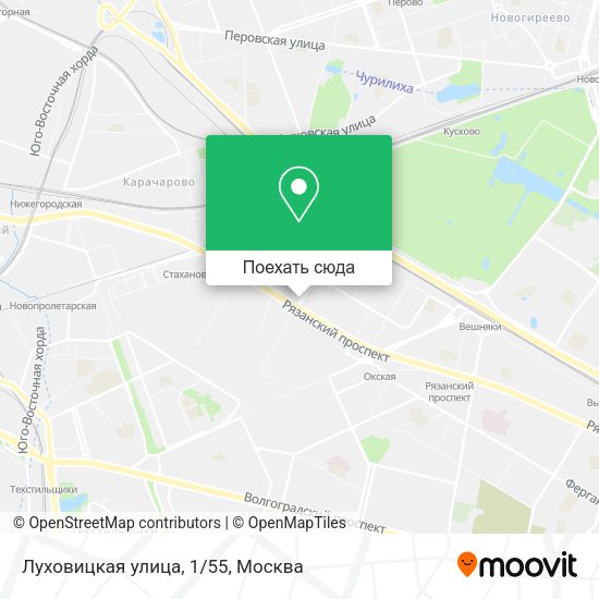 Карта Луховицкая улица, 1/55