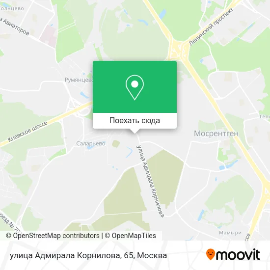 Карта улица Адмирала Корнилова, 65