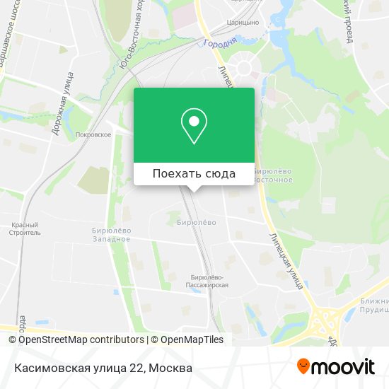 Карта Касимовская улица 22