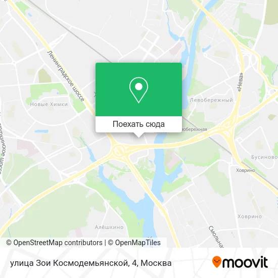 Карта улица Зои Космодемьянской, 4