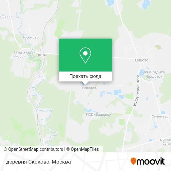 Карта деревня Скоково