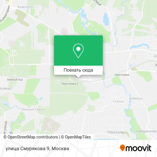 Карта улица Смурякова 9