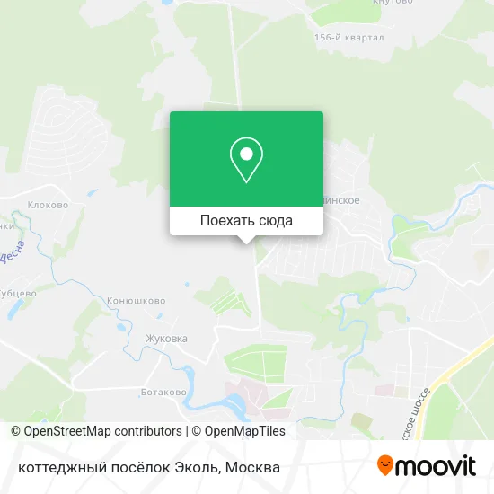 Карта коттеджный посёлок Эколь