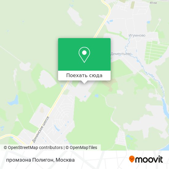 Карта промзона Полигон