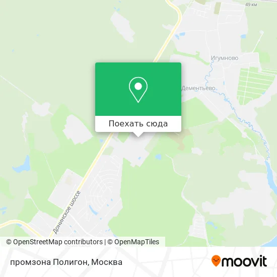 Карта промзона Полигон