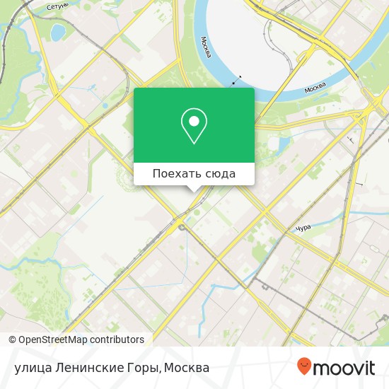 Карта улица Ленинские Горы