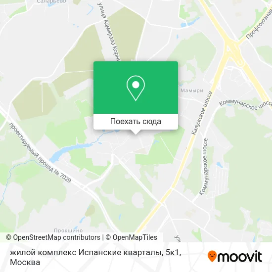 Карта жилой комплекс Испанские кварталы, 5к1