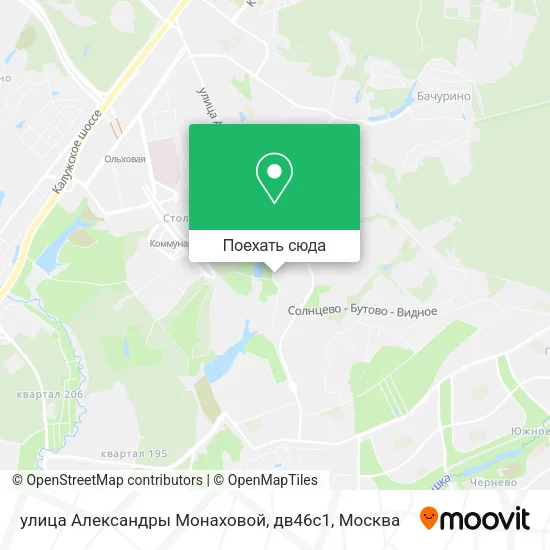 Карта улица Александры Монаховой, дв46с1