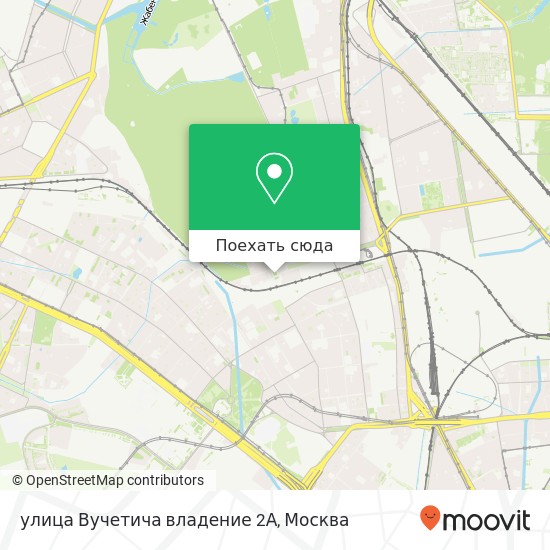 Карта улица Вучетича владение 2А