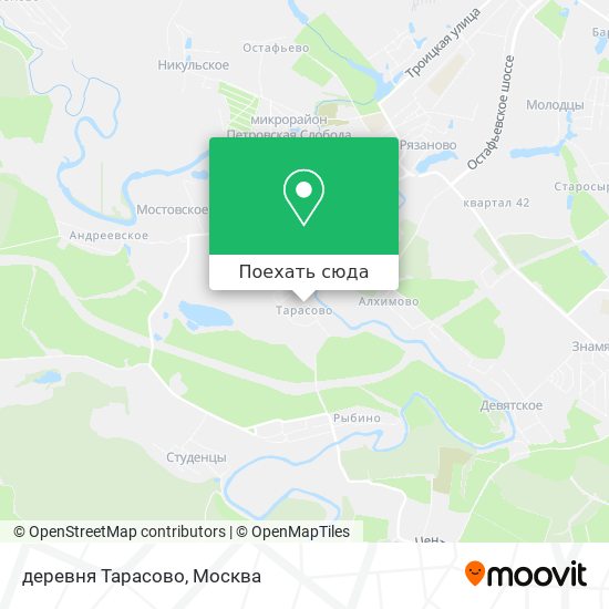 Карта деревня Тарасово