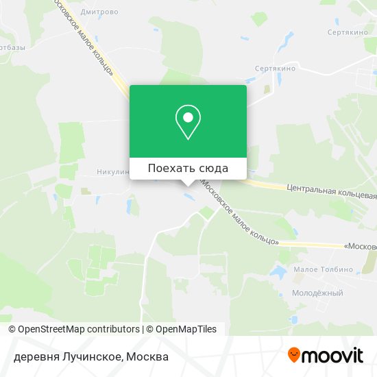 Карта деревня Лучинское