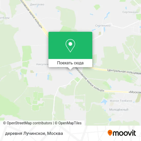 Карта деревня Лучинское