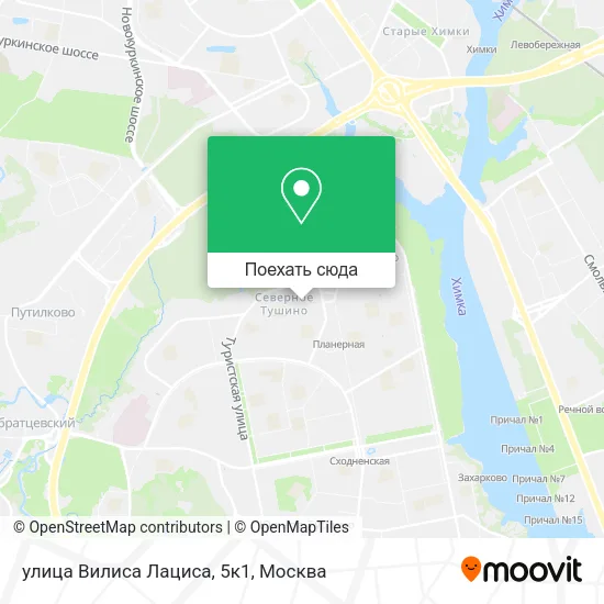 Карта улица Вилиса Лациса, 5к1