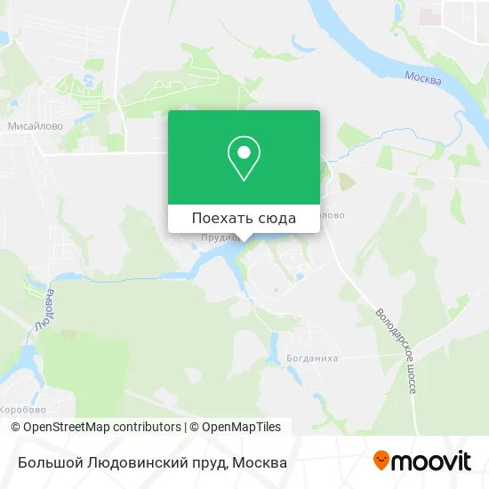 Карта Большой Людовинский пруд