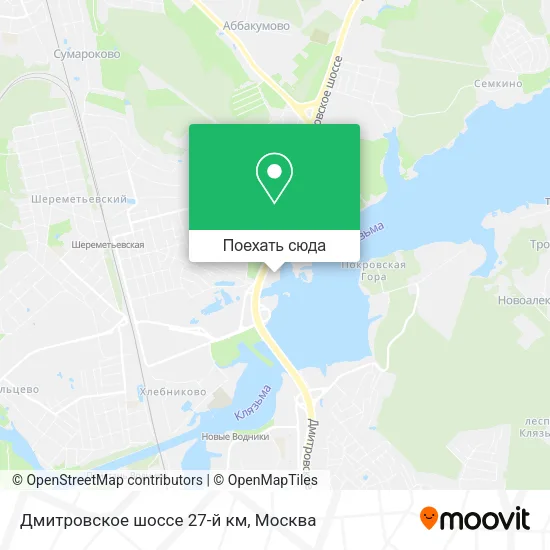 Карта Дмитровское шоссе 27-й км