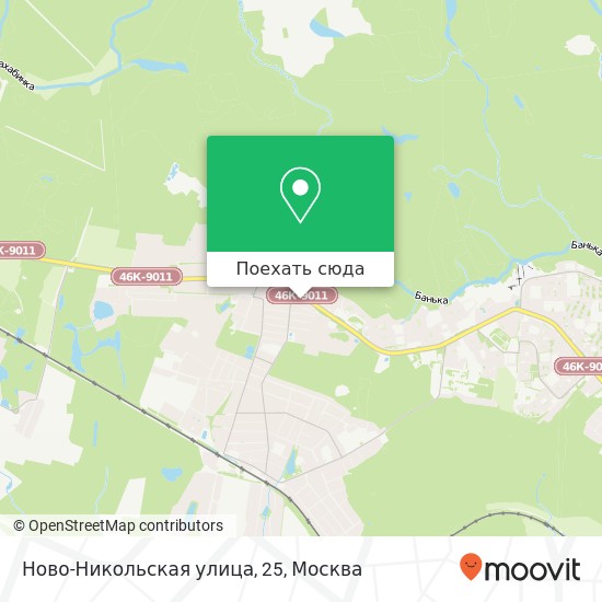 Карта Ново-Никольская улица, 25