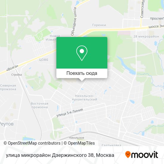 Карта улица микрорайон Дзержинского 38