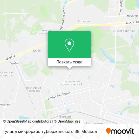 Карта улица микрорайон Дзержинского 38