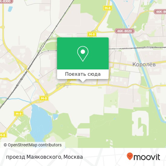 Карта проезд Маяковского