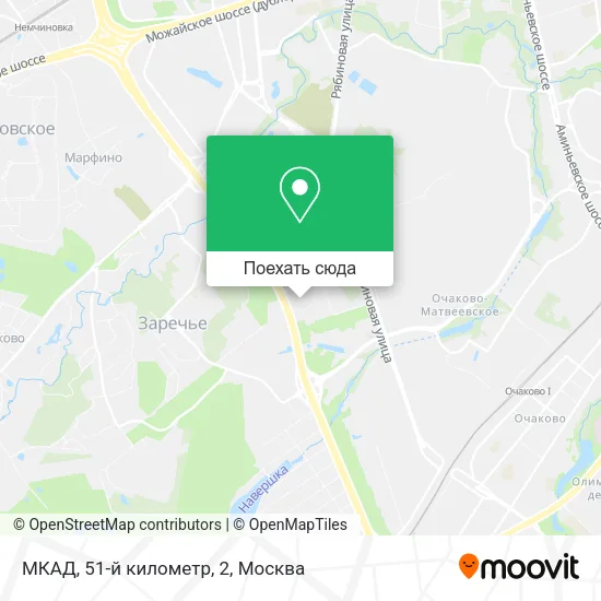 Карта МКАД, 51-й километр, 2