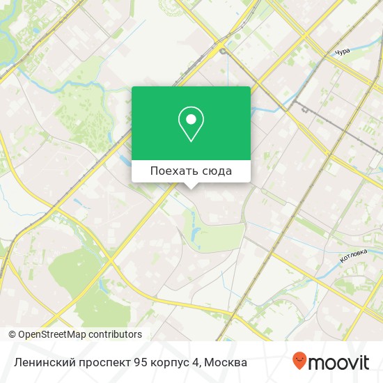 Карта Ленинский проспект 95 корпус 4